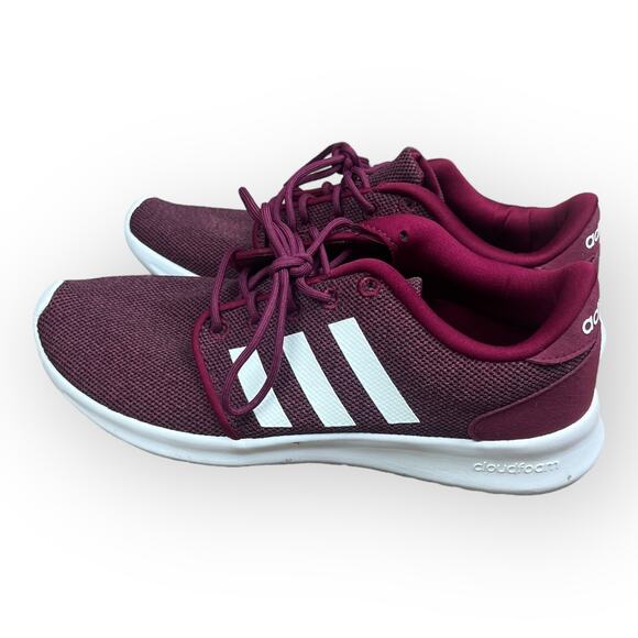 Adidas Cloudfoam QT Racer Running Women's Shoes - Maroon/White - Picture 11 of 16